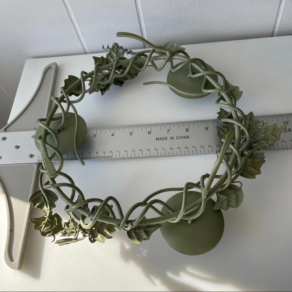 Vintage Metal Candle Holder Holiday Decor‎ 12.5in